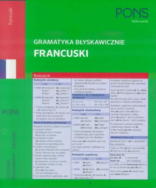Gramatyka błyskawicznie. Francuski PONS - tantis.pl