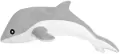 Maskotka pluszowy delfin szary 70cm - tantis.pl