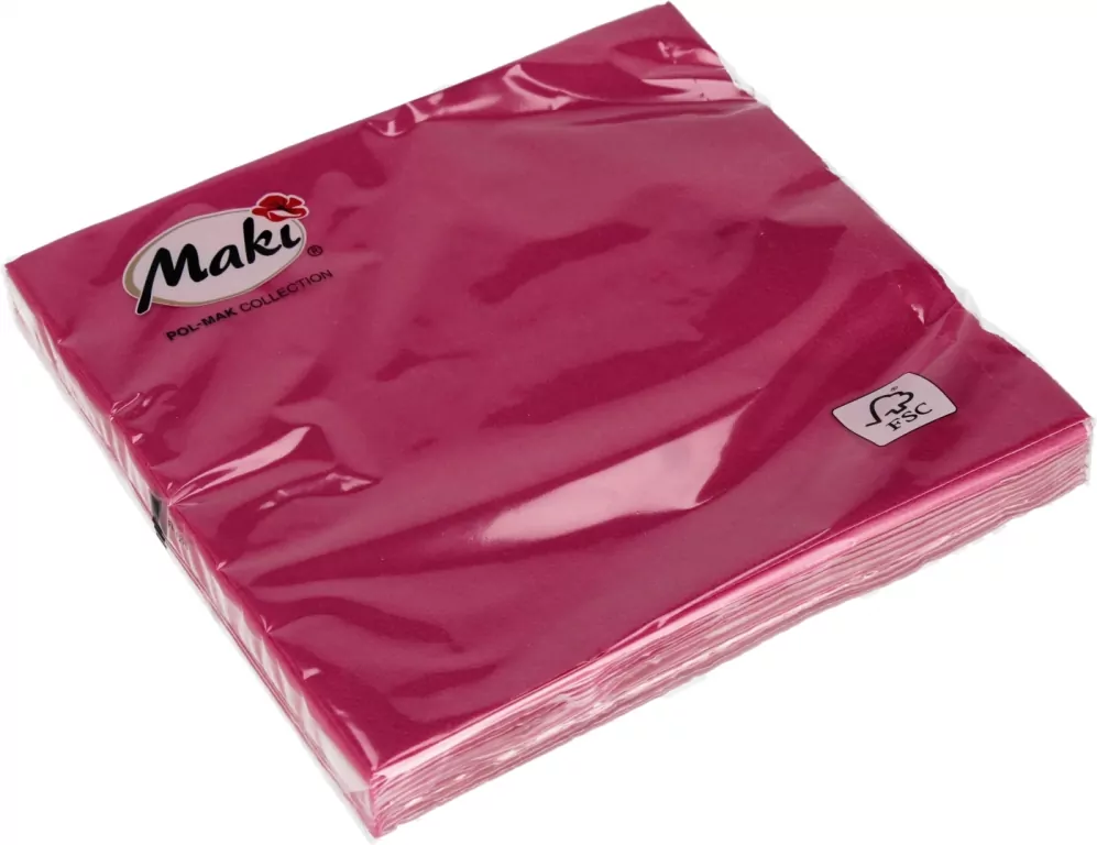 SERWETKA PAP 3W 330X330 FUKSJA 02500 PM OP - tantis.pl