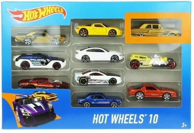 Hot Wheels. Małe samochodziki 10-pak - tantis.pl