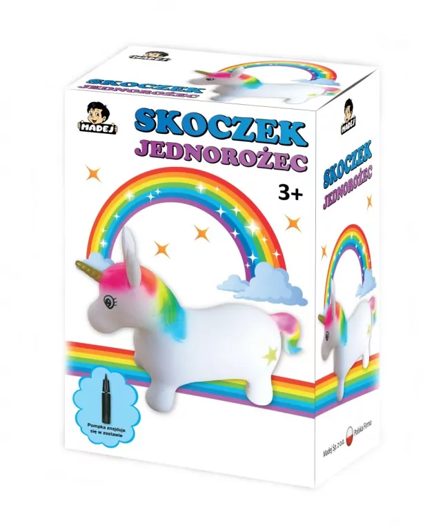 Skoczek Jednorożec z pompką - tantis.pl