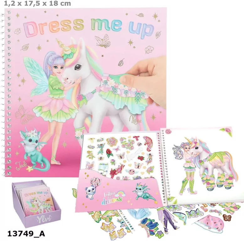 Zestaw Dress Me Up Jednorożec Ylvi z naklejkami 13749A - tantis.pl