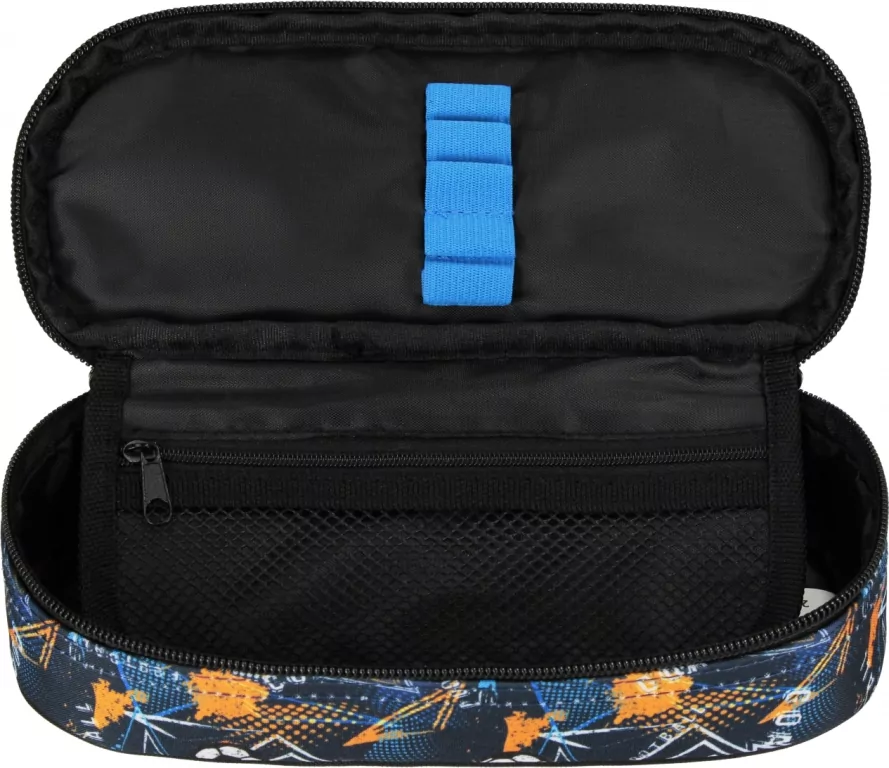 Piórnik saszetka 1zamek Football blue - tantis.pl