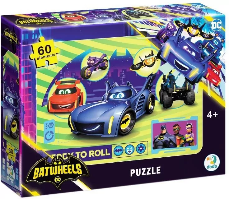 Puzzle 60 Batwheels Chcą się bawić - tantis.pl