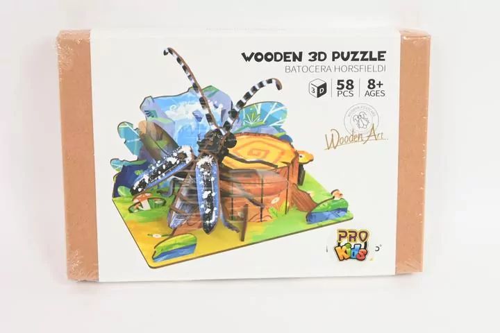 Puzzle 3D drewniane chrząszcz w lesie - tantis.pl