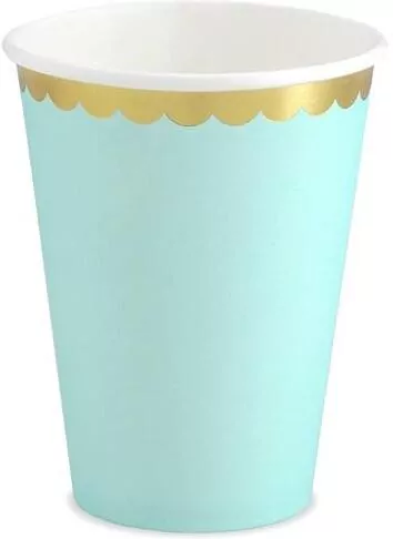 Kubeczki miętowe 220ml 6szt - tantis.pl
