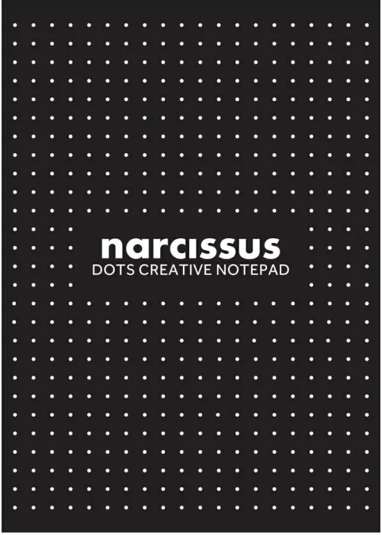 Blok A4/80K Narcisuss kropki czarny - tantis.pl