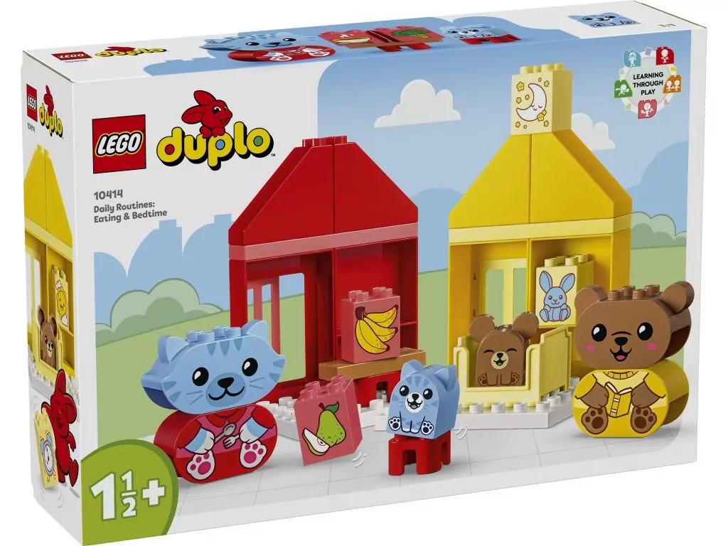 LEGO® DUPLO®. Moje pierwsze codzienne czynności — jedzenie i pora snu 10414 - tantis.pl