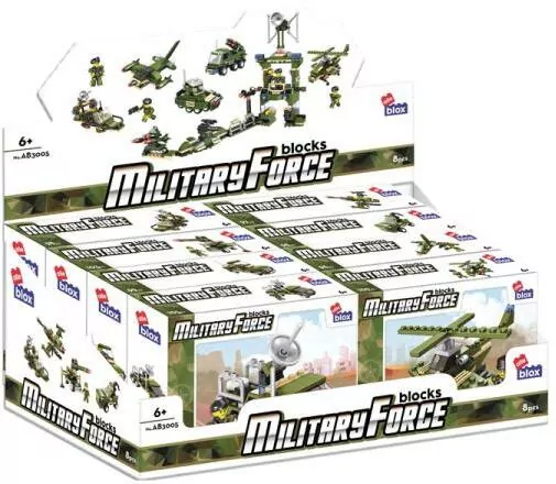 Klocki konstrukcyjne Alleblox Military 96-104 elementy, mix - tantis.pl