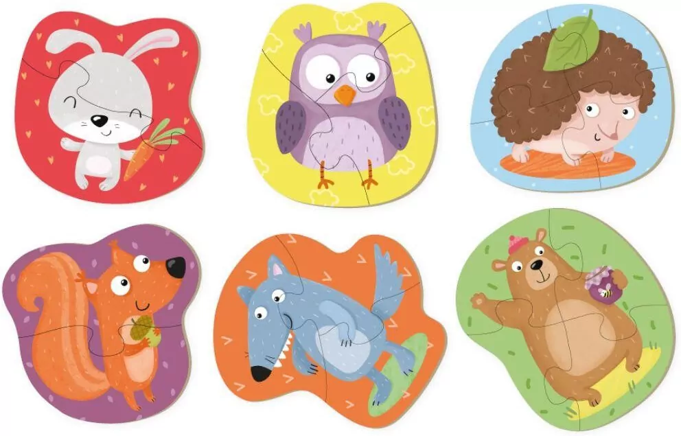 DODO. Puzzle 2-3-4.  Zwierzęta leśne - tantis.pl