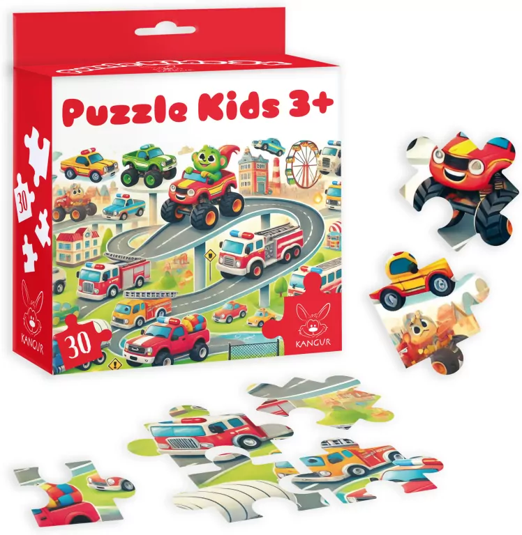Puzzle 30 Kids Auta 3+ ....wwr - tantis.pl