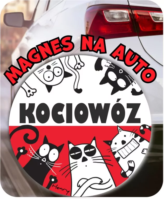 Magnes na auto. KOCIOWÓZ - tantis.pl