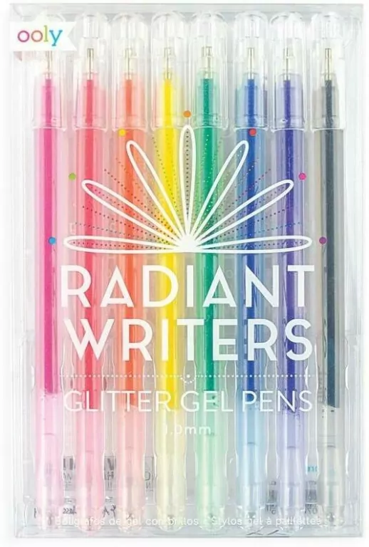 Długopisy żelowe z brokatem Radiant Writers - tantis.pl