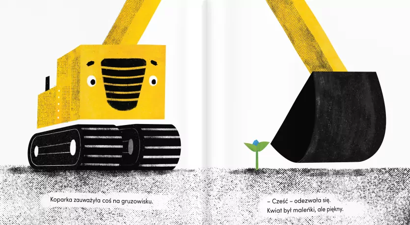 Koparka i kwiat - tantis.pl