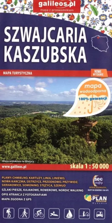Mapa turystyczna. Szwajcaria Kaszubska - tantis.pl