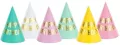 Czapeczki Happy Birthday 16cm 6szt - tantis.pl