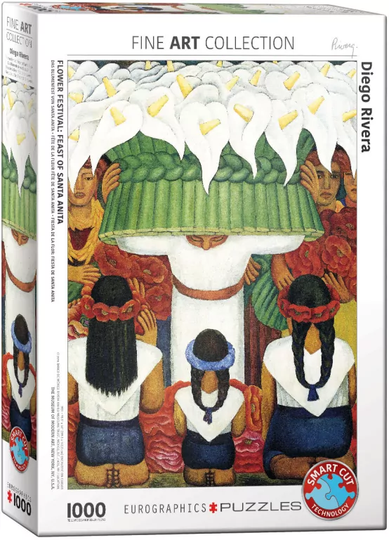 Puzzle 1000 Święto kwiatów, Diego Riviera - tantis.pl