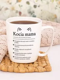Kubek ceramiczny. Kocia mama - tantis.pl