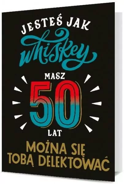 Karnet B6: Urodziny 50 męskie - tantis.pl