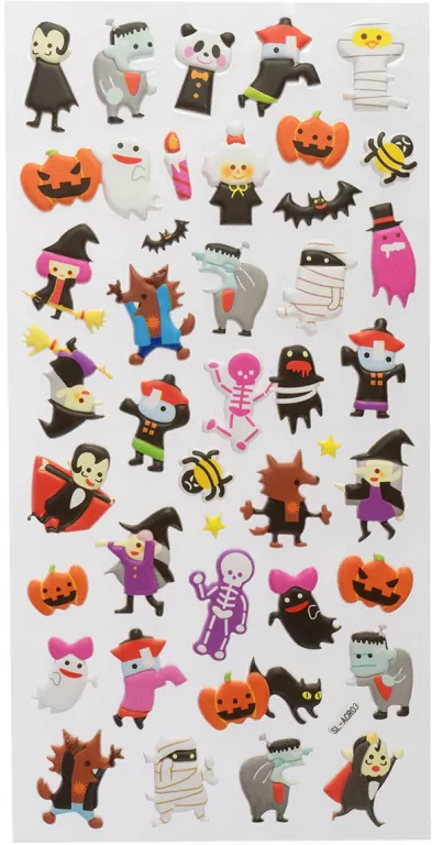 Urocze piankowe naklejki halloweenowe - tantis.pl