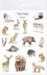Naklejki. Zwierzęta leśne