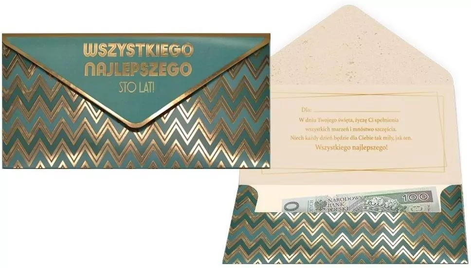Koperta podarunkowa Wszystkiego najlepszego - tantis.pl