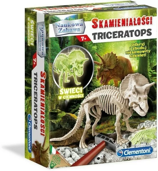 Triceratops. Skamieniałości. Naukowa zabawa