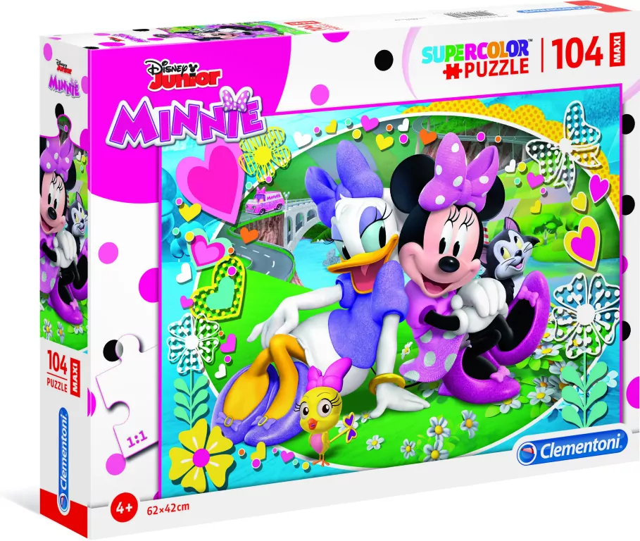 Puzzle 104 Maxi. SuperColor. Minnie Happy Helpers. - tantis.pl