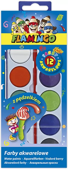 FARBY AKWA 12KOL 28MM FLAMINGO PUD - tantis.pl