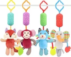 Pluszowy zwierzak z dzwoneczkiem dla malucha