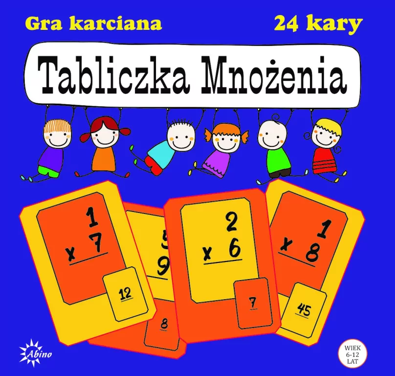 Tabliczka mnożenia. Gra karciana. Abino - tantis.pl