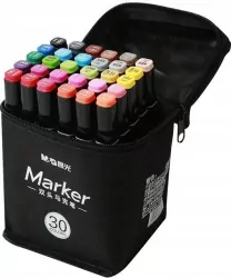 Marker artystyczny dwustronny 30 kolorów M&G