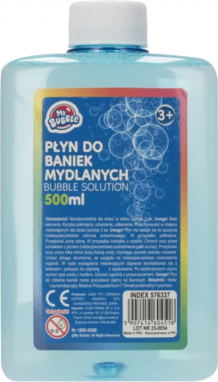 PLYN DO BANIEK 500ML MY BUBBLE 26 BUT 12 - tantis.pl