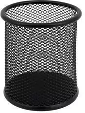 Przybornik na długopisy metalowy czarny MEMOBE