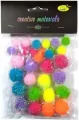 Pompony glitter, wiosenne, 30 sztuk - tantis.pl