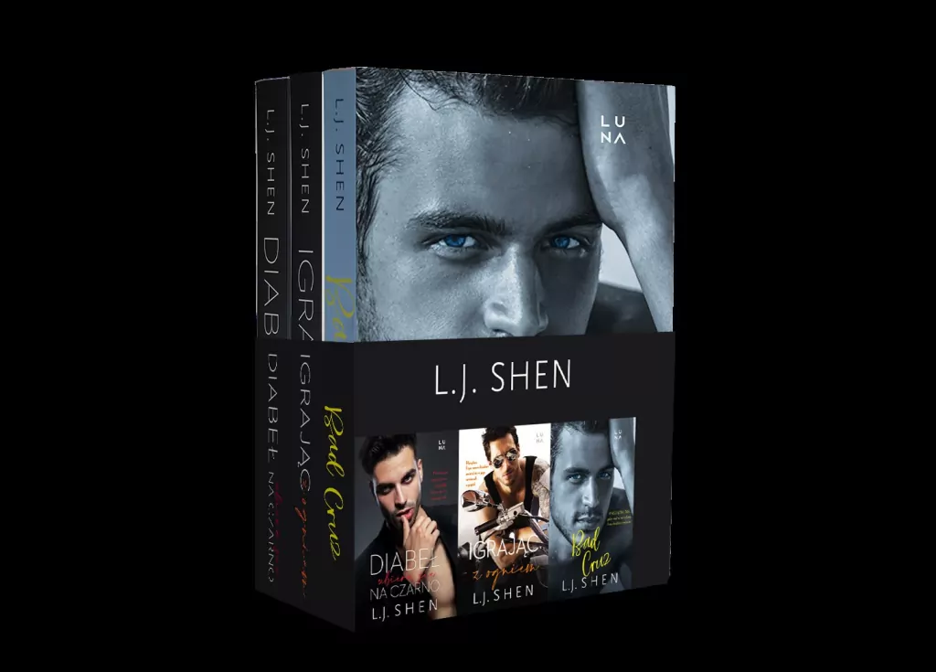 Pakiet L.J. Shen: Diabeł ubiera się na czarno / Igrając z ogniem / Bad Cruz - tantis.pl
