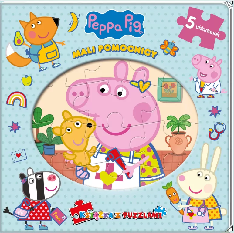 Peppa Pig. Mali pomocnicy. Książka z puzzlami - tantis.pl