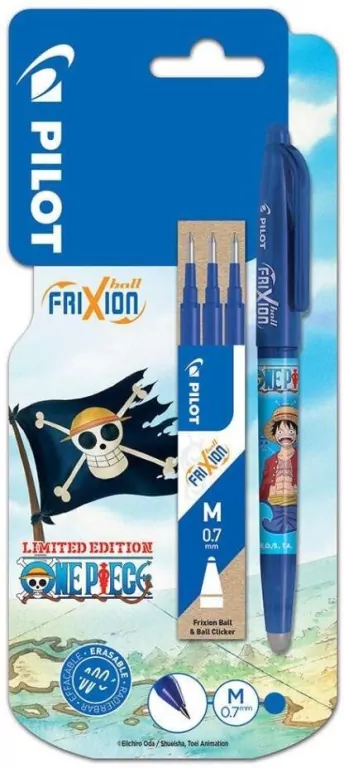 Pióro kulkowe czarny+3 wkłady One Piece - tantis.pl