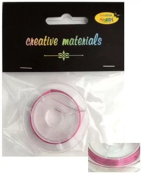 Drut miedziany 0.3mm 10 mb pink - tantis.pl