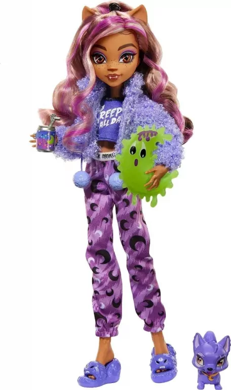 Lalka Pidżama Party Clawdeen Wolf  Monster High - tantis.pl