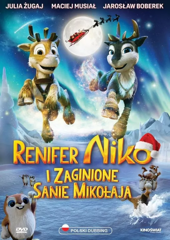 Renifer Niko i zaginione sanie Mikołaja DVD - tantis.pl