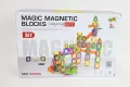 Klocki konstrukcyjne magnetyczne (126 elementów) C0125 - tantis.pl