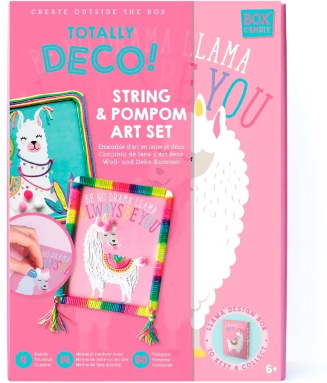 Zestaw artystyczny. Lama i pompony - tantis.pl