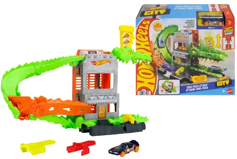 Hot Wheels City Krokodyl Atak na pizzerię - tantis.pl
