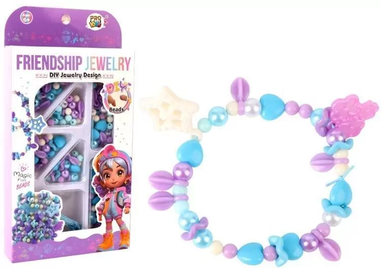 Akademia mody bransoletki przyjażni fioletowy - tantis.pl