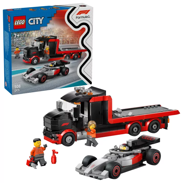 LEGO® Ciężarówka F1® z bolidem Audi F1® 60493 - tantis.pl