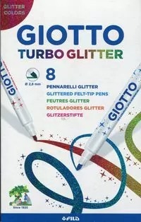 Pisaki Turbo Glitter 8 kolorów - tantis.pl