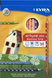 Lyra. Kredki trójkątne Groove slim, 36 kolorów - tantis.pl