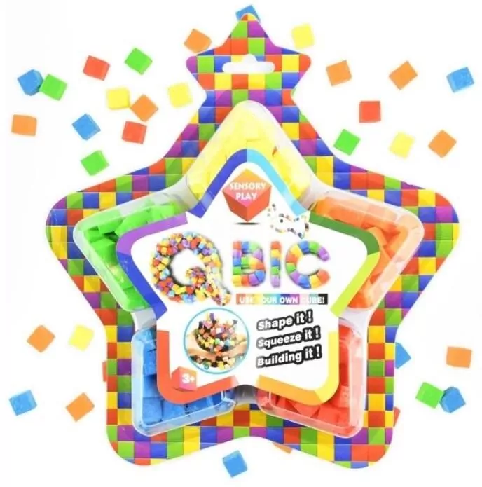 QBIC klocki sensoryczne piankowe kostki - tantis.pl