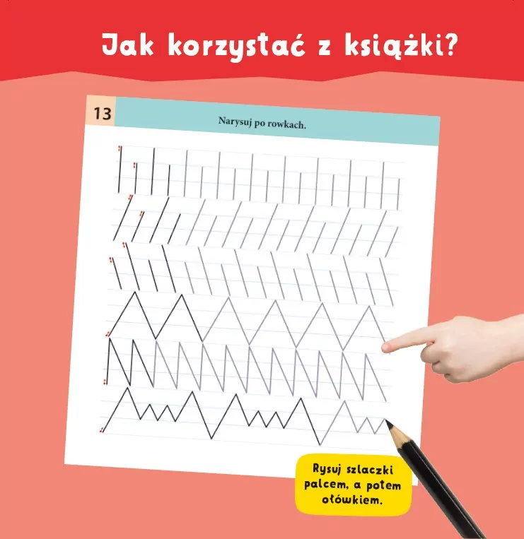 Multisensoryczna kaligrafia. Szlaczki - tantis.pl